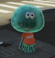 A jellyfish wearing an Enperry shirt