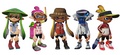 Version 2.0.0 promo. The last male Inkling is wearing the Retro Gamer Jersey.