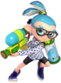 Inkling's Player 6 Costume from Super Smash Bros. Ultimate wears the Black Arrowbands.
