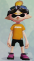 An Inkling boy wearing the Sunny-Day Tee.