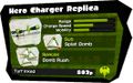 The stats of the Hero Charger Replica.