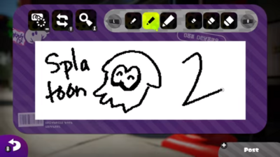 Splatoon 2 Drawing a post.png