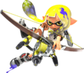 Render of an Inkling with the Tri-Stringer on transparent background