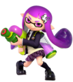Inkling's Player 7 Costume from Super Smash Bros. Ultimate wears the school uniform set.