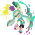 Art of a female Inkling for Sagakeen, collaboration with Saga Prefecture.