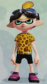 Another male Inkling wearing the Carnivore Tee.