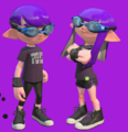 Two Inklings wearing the Swim Goggles in a preview for the Splatoon 2 (Version 3.0.0) update, from the Nintendo Direct on 8 March 2018.