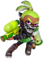 Inkling's Player 4 Costume from Super Smash Bros. Ultimate wears the Moto Boots