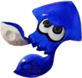 Blue Inkling in squid form.