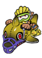 The Tableturf card icon of the Reefslider