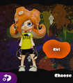 An Octoling hacked into the game to be made playable. Here, they can be seen with clearly visible eyes and textured to look like an Inkling.