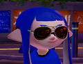 Close-up of a female Inkling wearing the 18K Aviators.