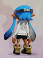 An Inkling showing the back of the White Inky Rider.