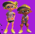 Two Inklings wearing the Chili Octo Aloha, from the Nintendo Direct on 8 March 2018
