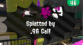 The message that appears after the player is splatted in Splatoon 2