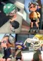 A promo image for Forge, with a female Inkling wearing the Pilot Goggles.