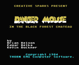 Danger Mouse in the Black Forest Chateau title screen (MSX).png