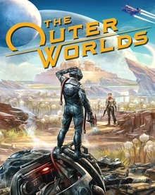 Box artwork for The Outer Worlds.