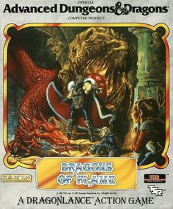 Box artwork for Dragons of Flame.