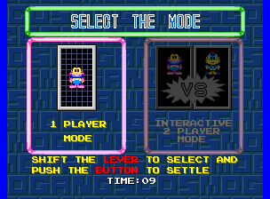 Cosmo Gang The Puzzle mode selection screen.png