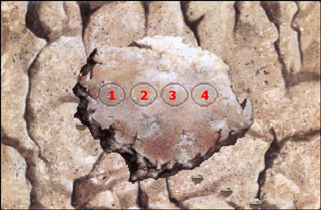 File:KQ6 Inset of 3rd Logic Cliffs Puzzle (Numbered).png