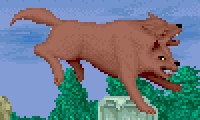 Altered Beast enemy Lascert Wolf brown.png