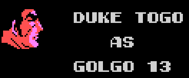 Golgo 13 TSE cast Duke.gif