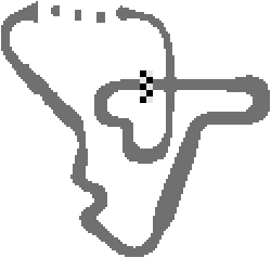 In-game map of Wario Stadium.