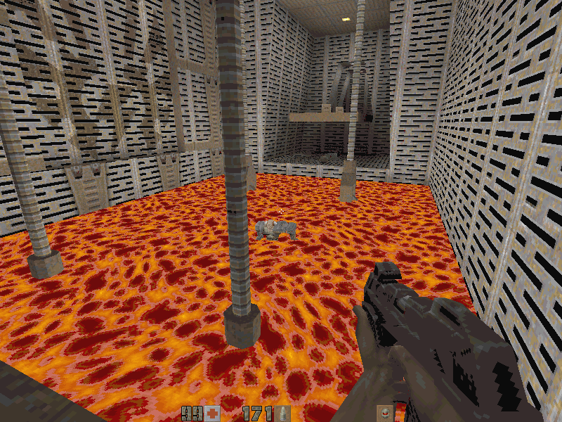 File:Quake II Ammo Depot Berserker In Lava.png