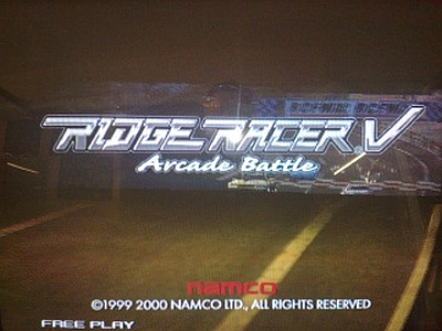File:Ridge Racer V Arcade Battle title screen.png