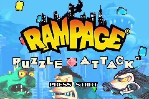 File:Rampage Puzzle Attack title screen.jpg