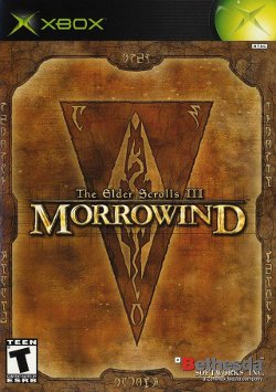 Box artwork for The Elder Scrolls III: Morrowind.