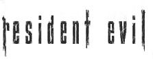 The logo for Resident Evil.