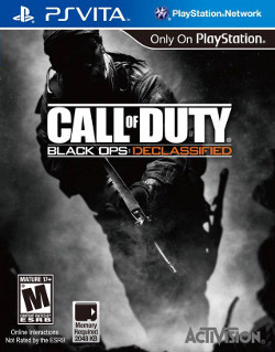 Box artwork for Call of Duty: Black Ops: Declassified.