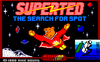 File:SuperTed The Search for Spot title screen (Amstrad CPC).png