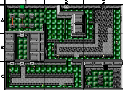 Metal Gear NES map B2 Floor 1.png