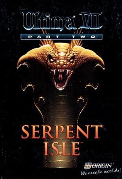 Box artwork for Ultima VII Part Two: Serpent Isle.