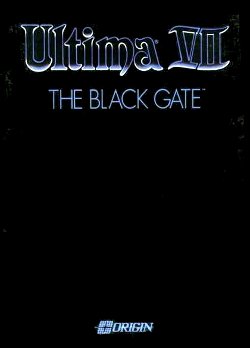 Box artwork for Ultima VII: The Black Gate.