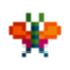 Galaga '88 enemy butterfly.png