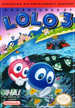 Box artwork for Adventures of Lolo 3.