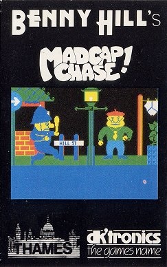 Box artwork for Benny Hill's Madcap Chase.