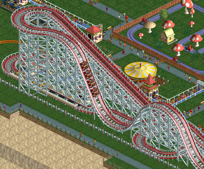 File:RCT WoodenRollerCoaster.png