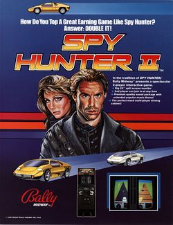 Box artwork for Spy Hunter II.