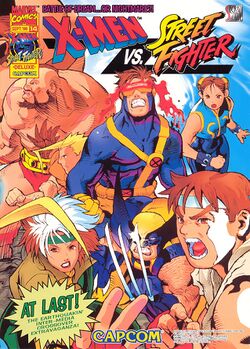 Box artwork for X-Men vs. Street Fighter.