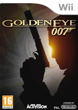 Box artwork for GoldenEye 007.
