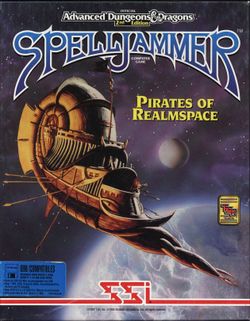 Box artwork for Spelljammer: Pirates of Realmspace.