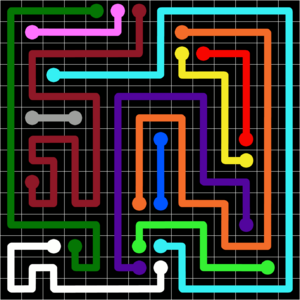 Flow Free Jumbo Pack Grid 14x14 Level 19.png
