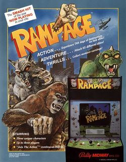 Box artwork for Rampage.
