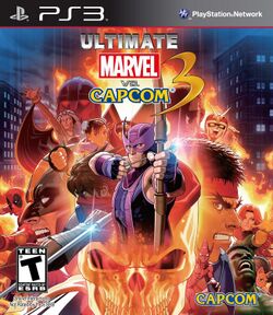 Box artwork for Ultimate Marvel vs. Capcom 3.