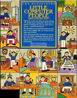 Box artwork for Little Computer People.